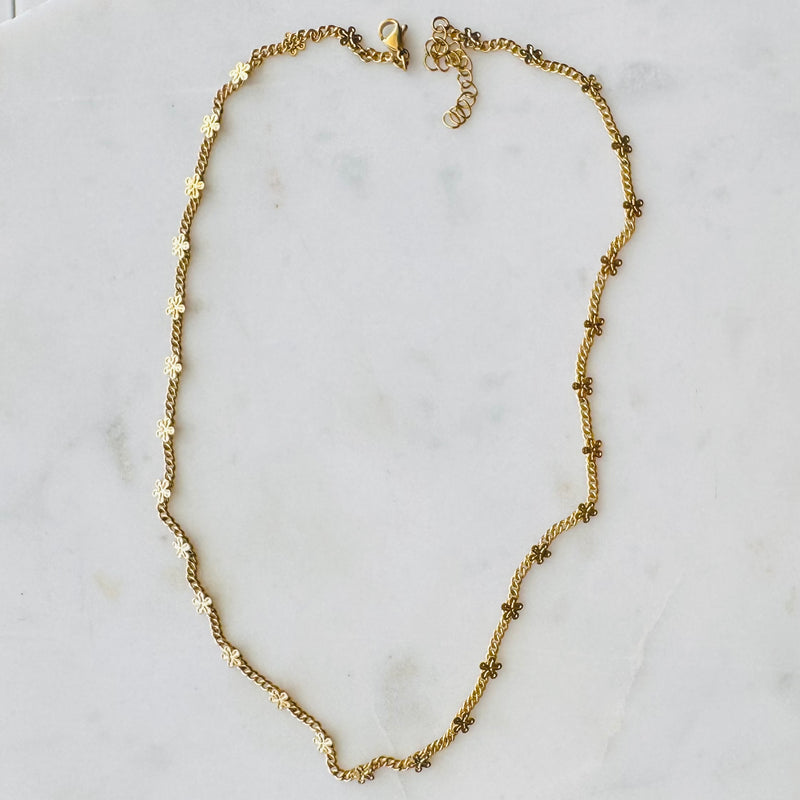 Flower Link Necklace