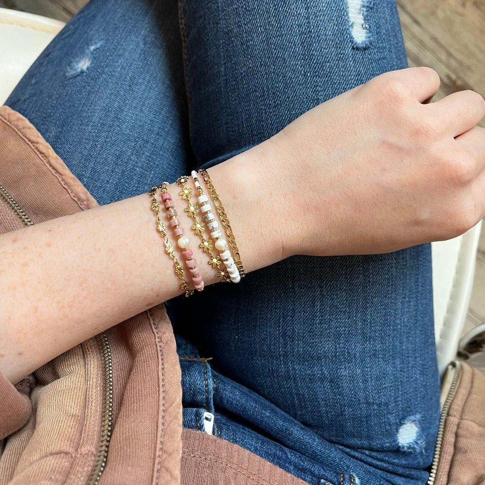 CHLOE | Gold Daisy Chain Bracelet [LAST CHANCE]