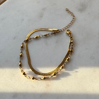 BLAKE | Pre-Layered Satellite & Herringbone Multi-Chain Bracelet