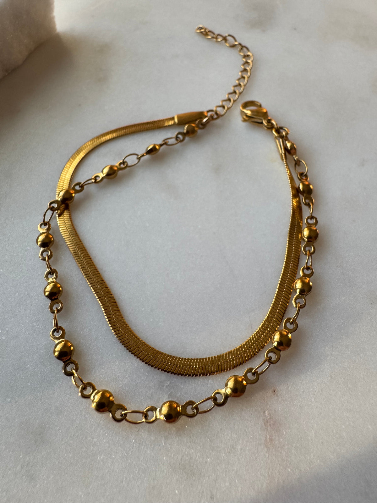 BLAKE | Pre-Layered Satellite & Herringbone Multi-Chain Bracelet