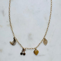 Dainty Fruit Charm Necklace