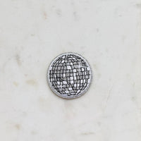 Disco Ball Iron-On Patch | Silver Disco Ball Patch