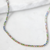Iris | Rhinestone Chain Necklace (Classic or Colourful)