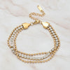 Rhinestone Multi-Chain Bracelet