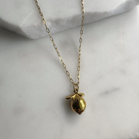 Lemon Pendant Necklace - Alexandra Kathlyn Accessories - shop aka - alex kathlyn 
