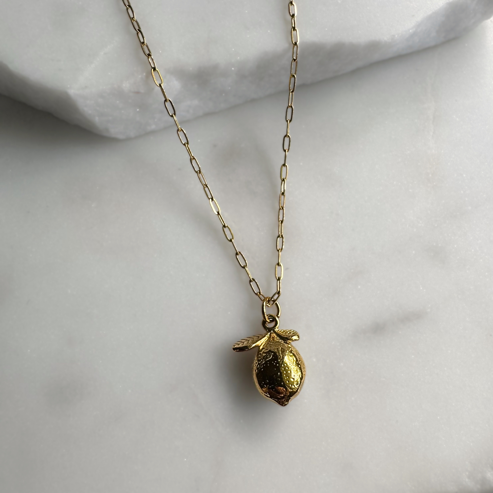 Lemon Pendant Necklace - Alexandra Kathlyn Accessories - shop aka - alex kathlyn 
