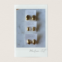 MAREN CZ | Golden Drop Statement Earrings