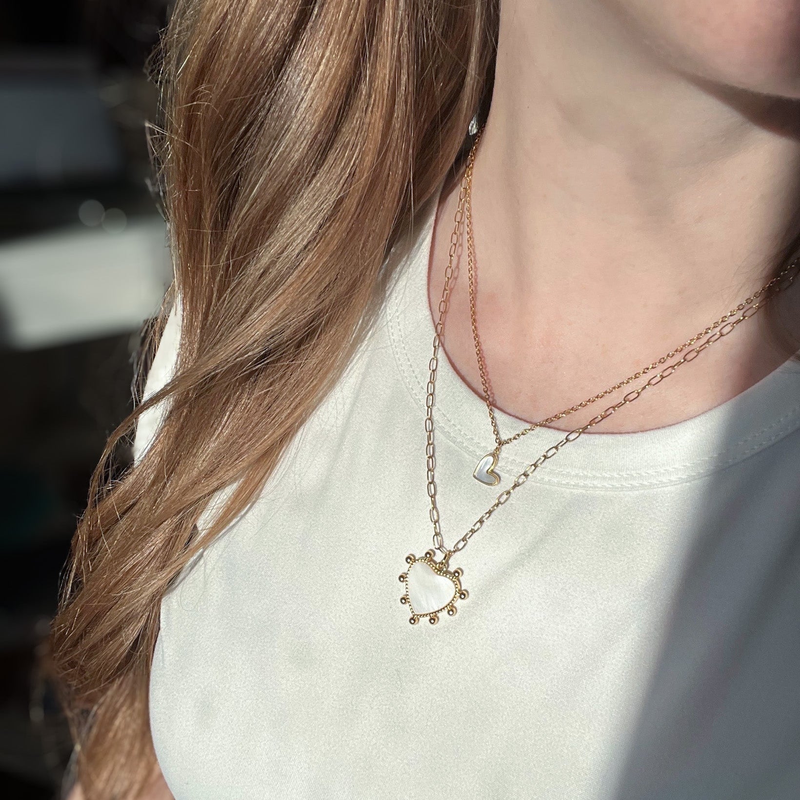 MILA | Mini Shell Heart Necklace