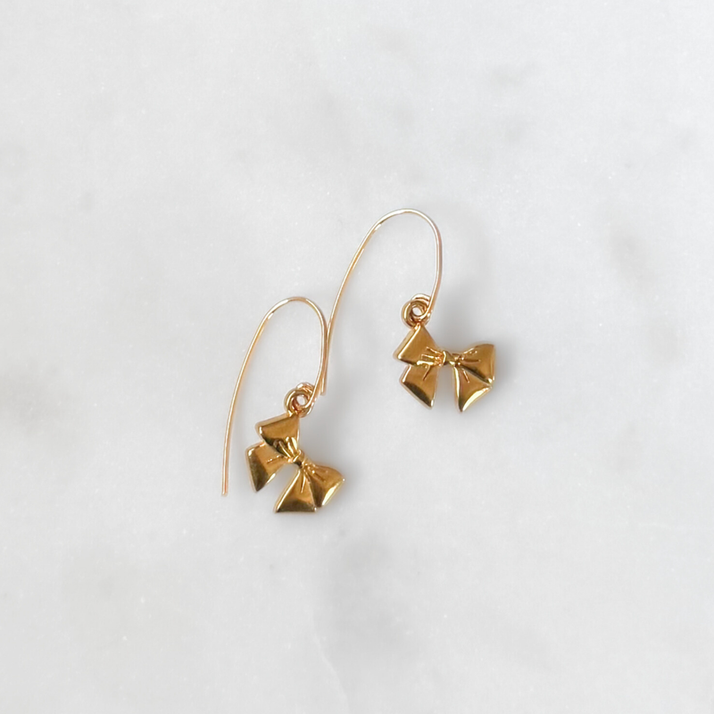 Mini Bow Dangle Earrings
