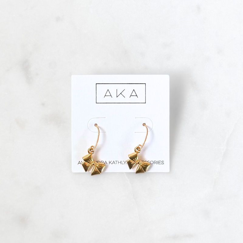 Mini Bow Dangle Earrings