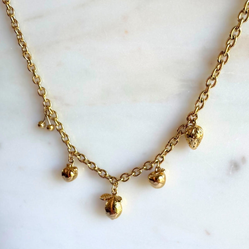 Fruit Salad Charm Necklace