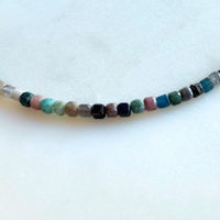 Prairie Skies | Mixed Gemstone Beaded Necklace