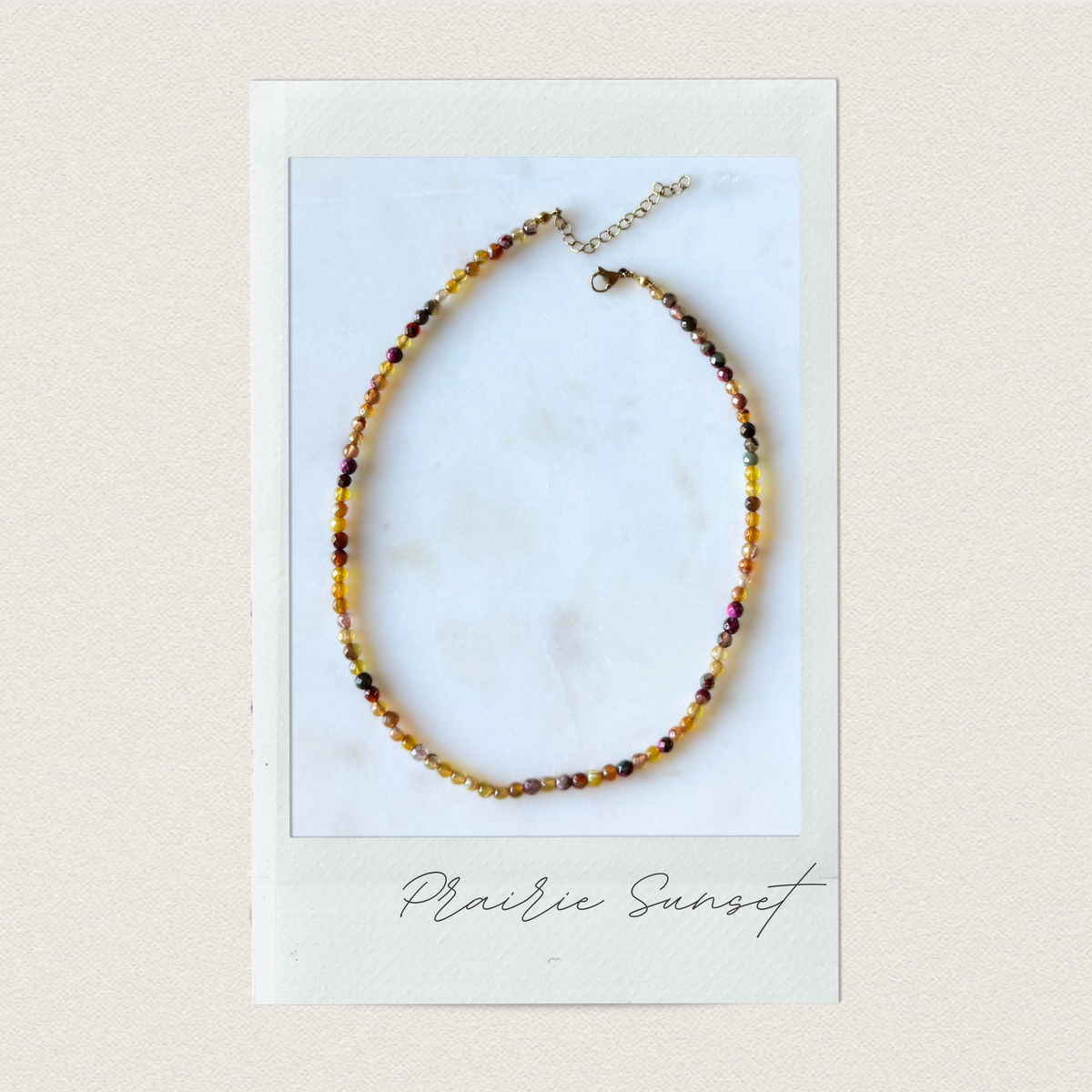 Prairie Sunset | Agate Beaded Necklace