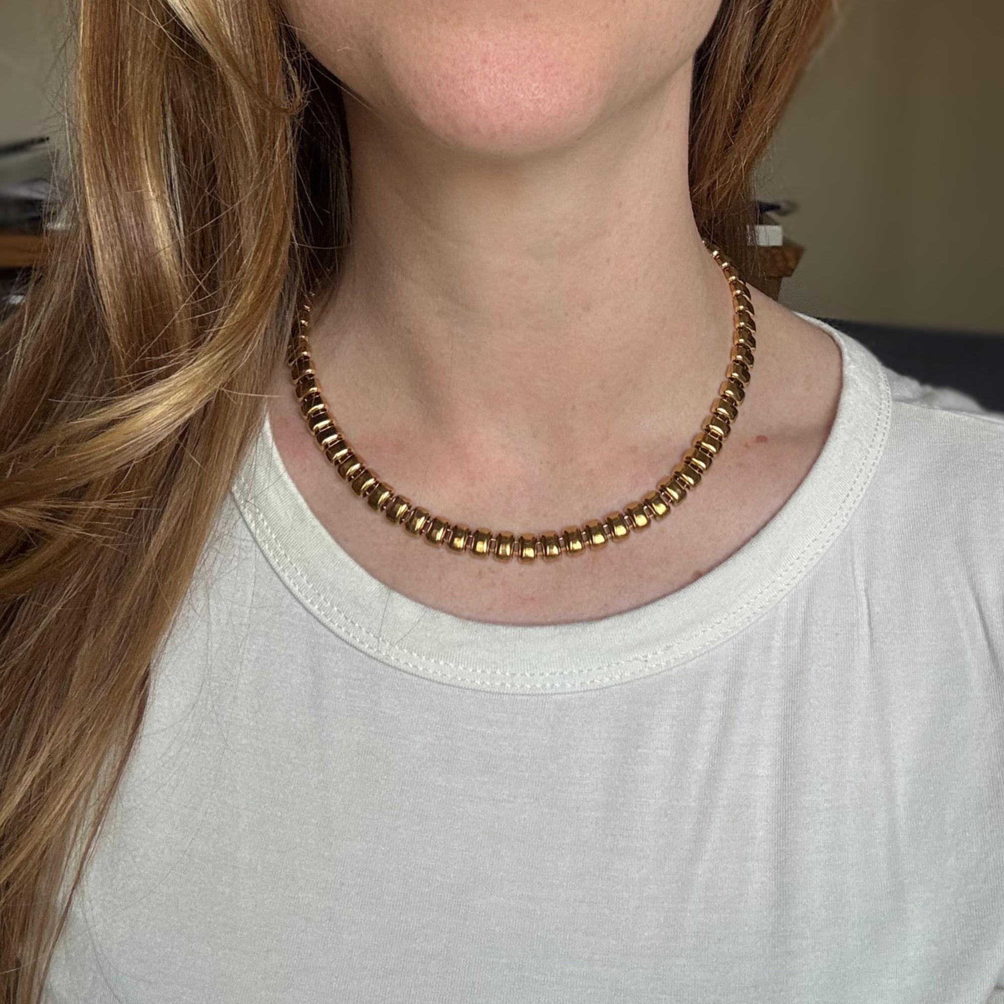 Rectangle Link Necklace