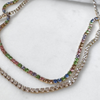 Iris | Rhinestone Chain Necklace (Classic or Colourful)