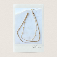 SLOANE | Double Layer Rope & Satellite Chain Necklace