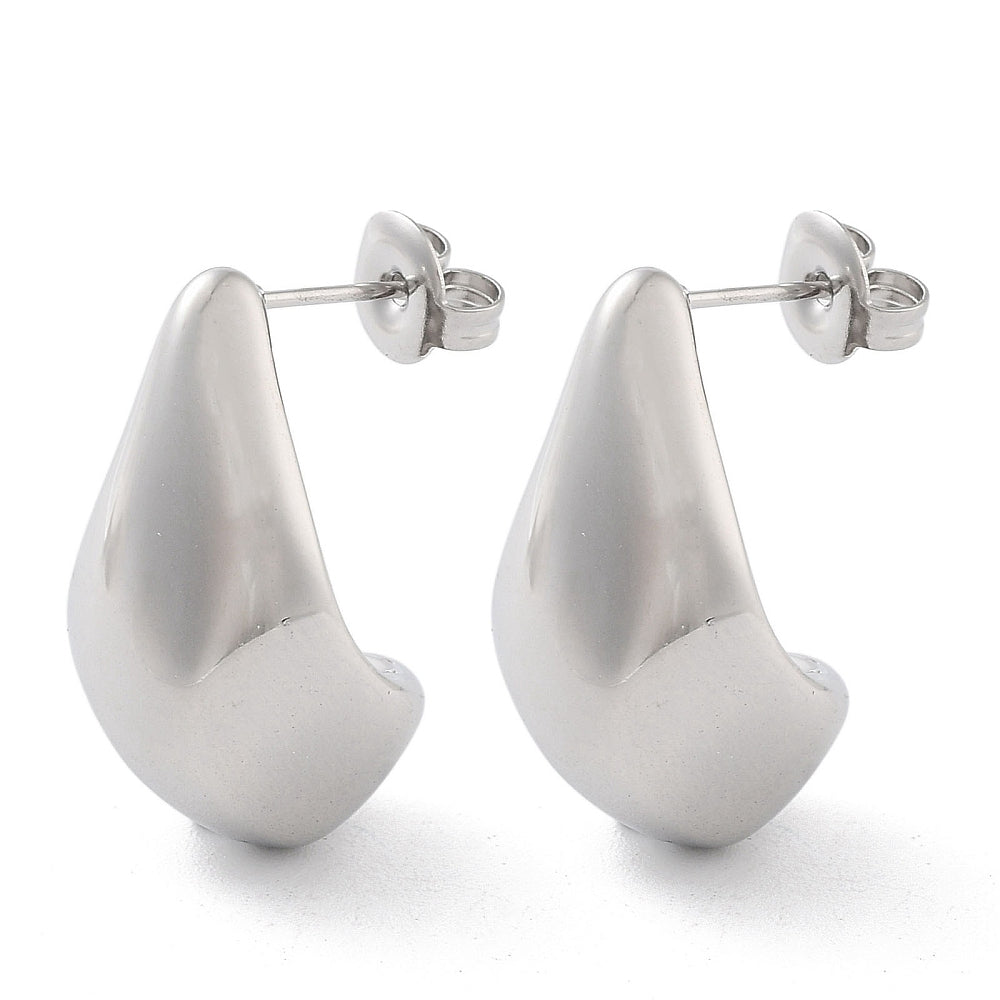 REESE | Silver Teardrop Statement Earrings