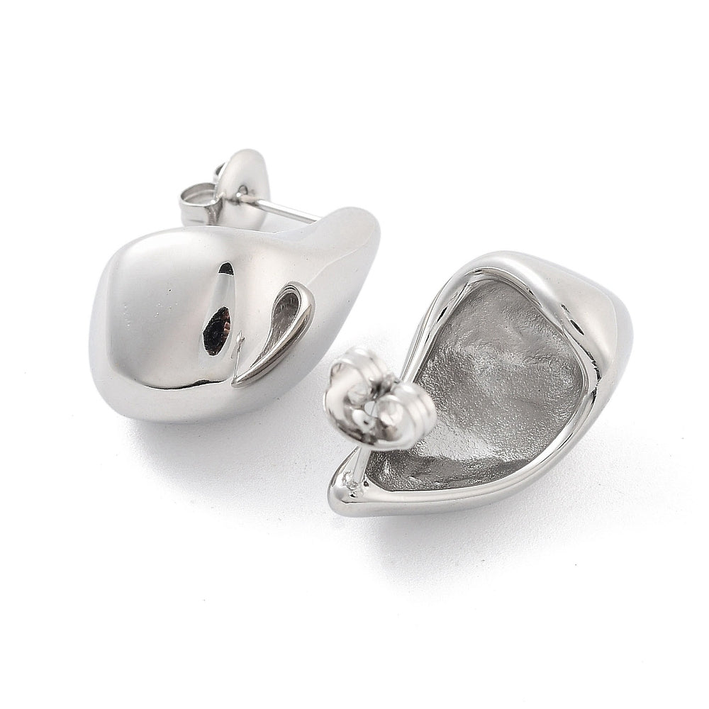 REESE | Silver Teardrop Statement Earrings