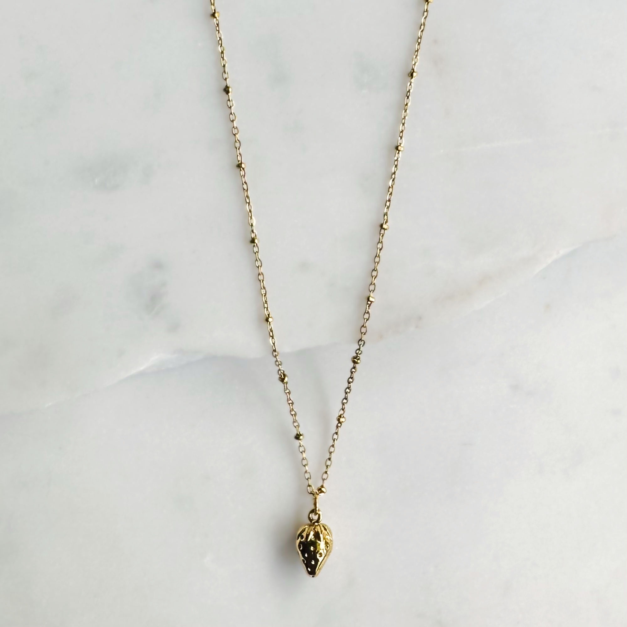 Strawberry Pendant Necklace