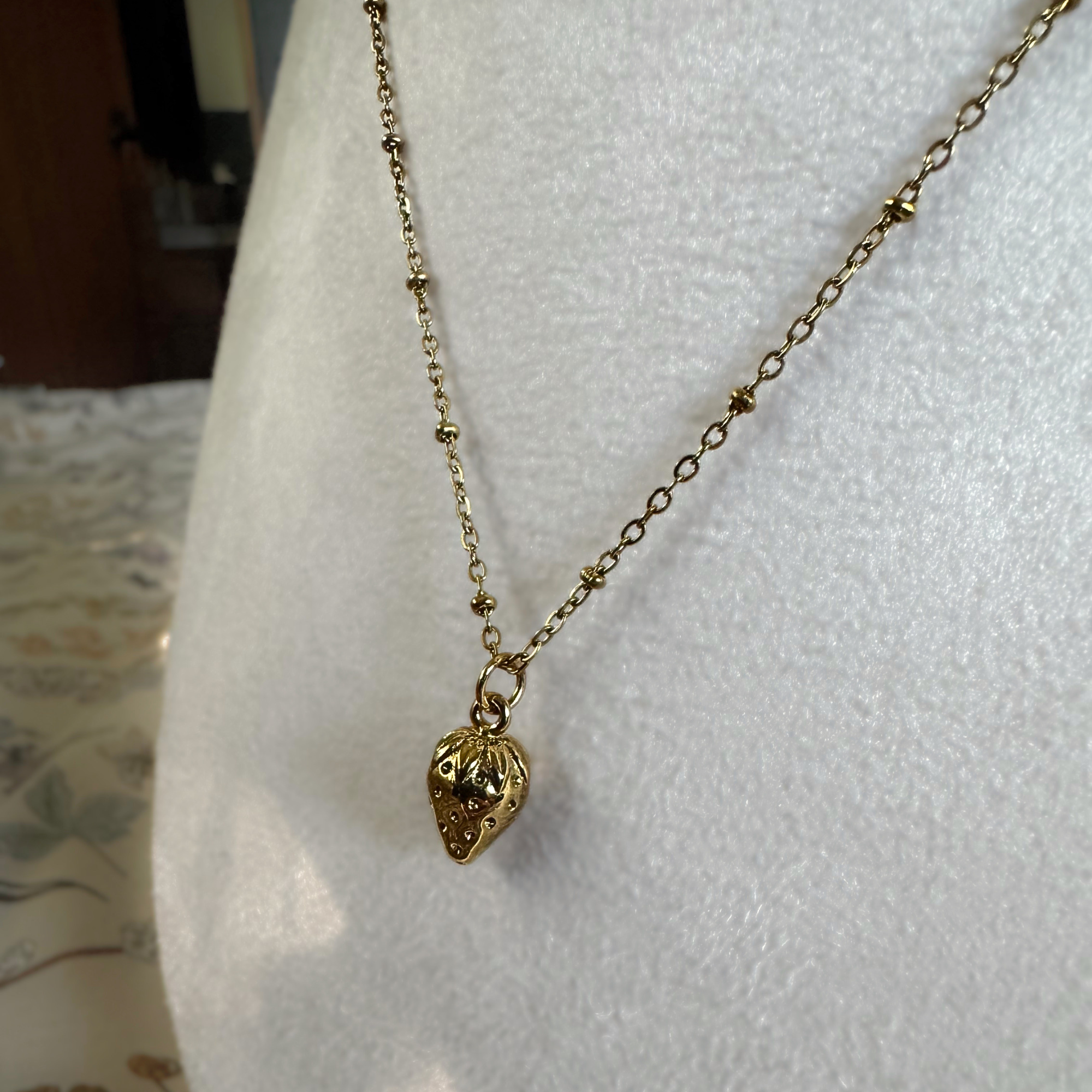 Strawberry Pendant Necklace