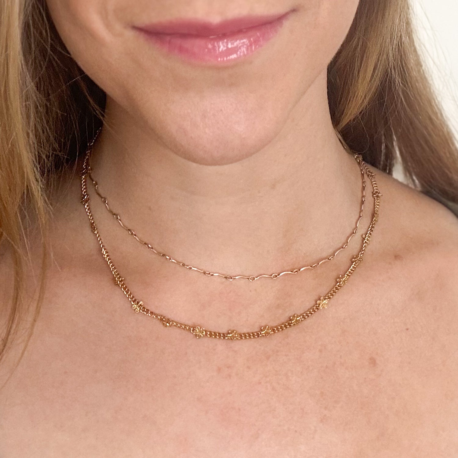 Flower Link Necklace