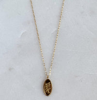 Oval Leaf Necklace