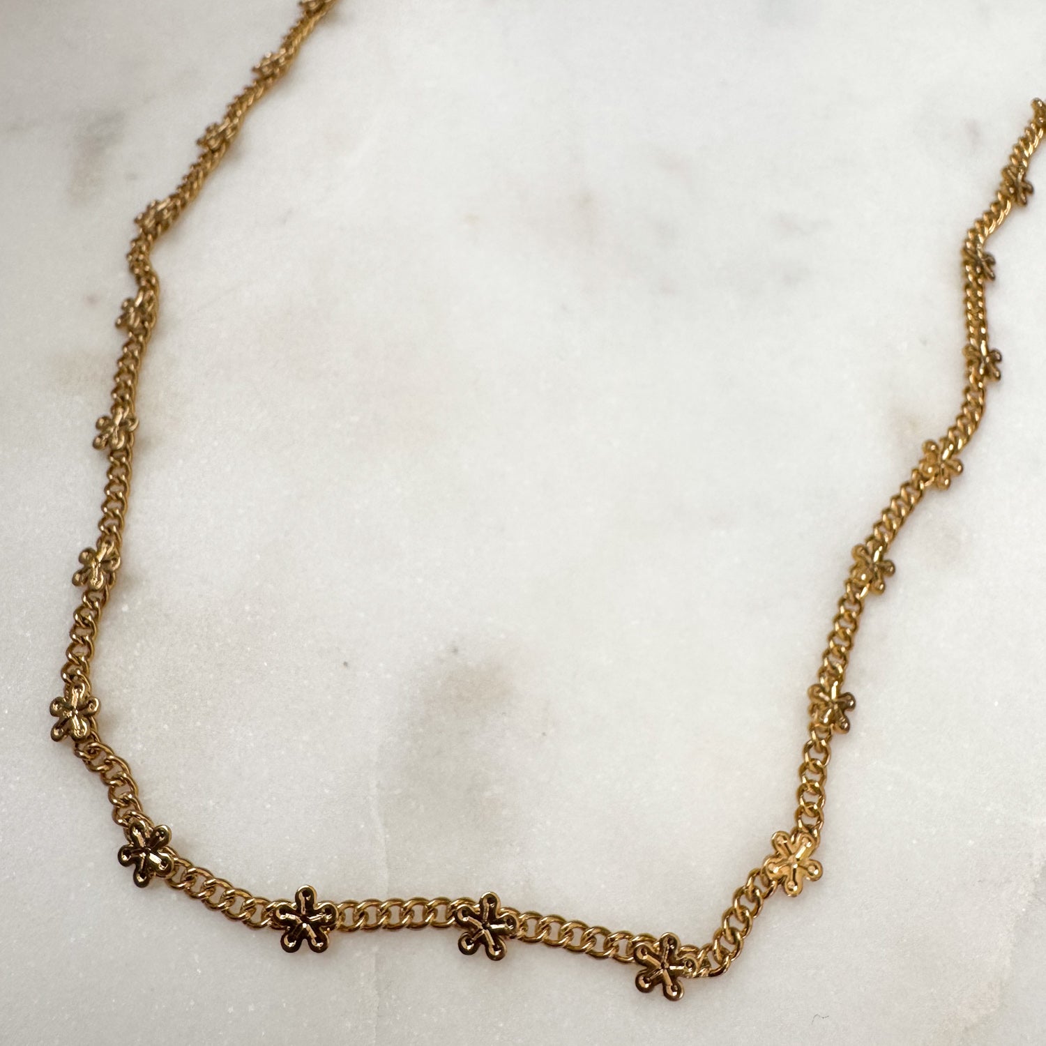 Flower Link Necklace