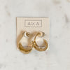 Golden Crescent Hoop Earrings