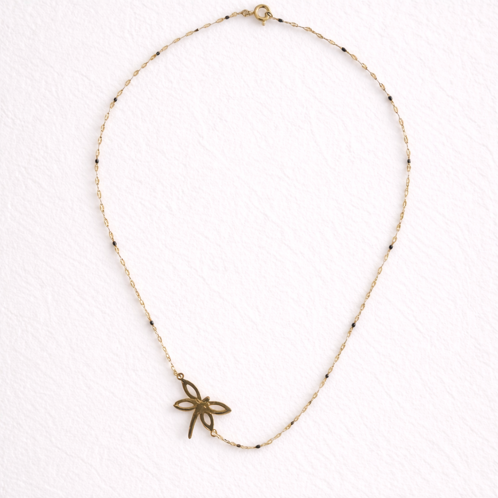 Dragonfly Asymmetrical Necklace