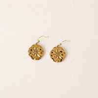Bold Flower Pendant Earrings