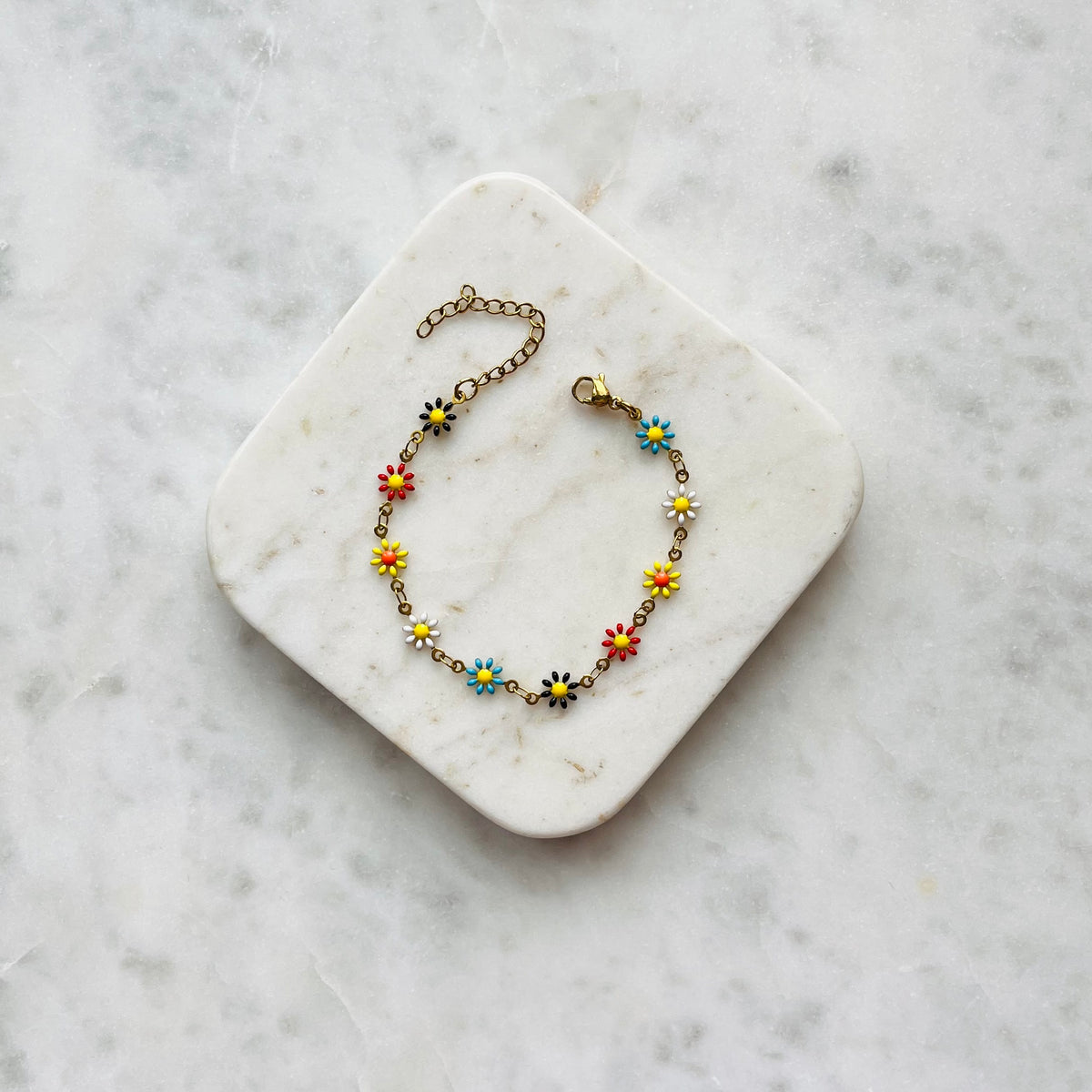 CHLOE | Colourful Daisy Chain Bracelet [LAST CHANCE]