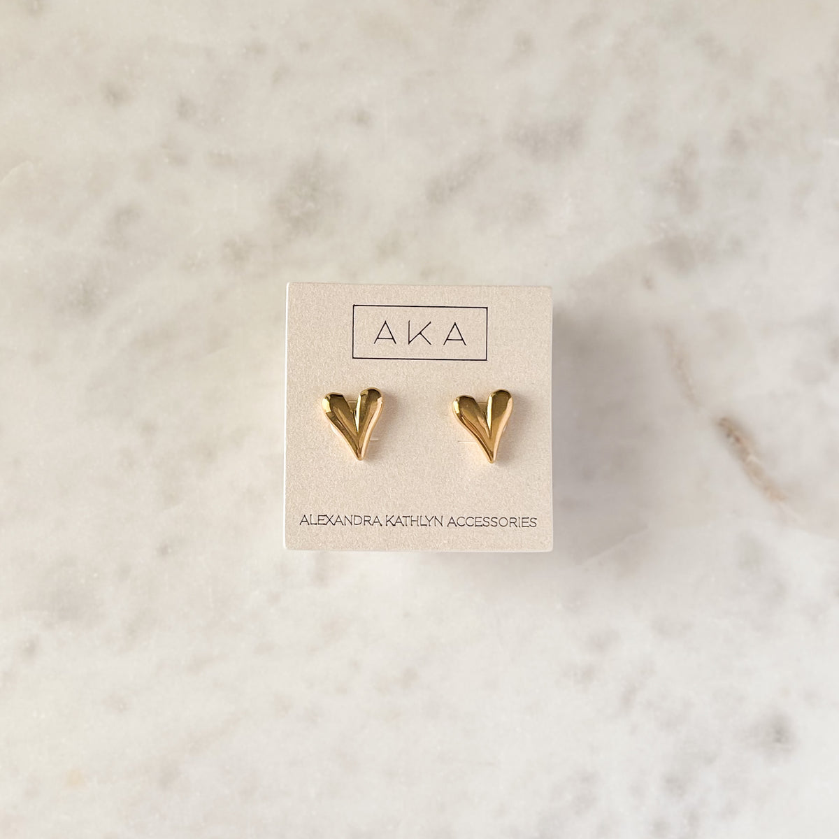 ESME | Solid Heart Stud Earrings