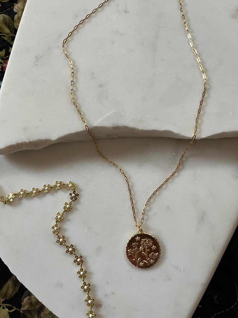 POSY | Wildflower Medallion Necklace