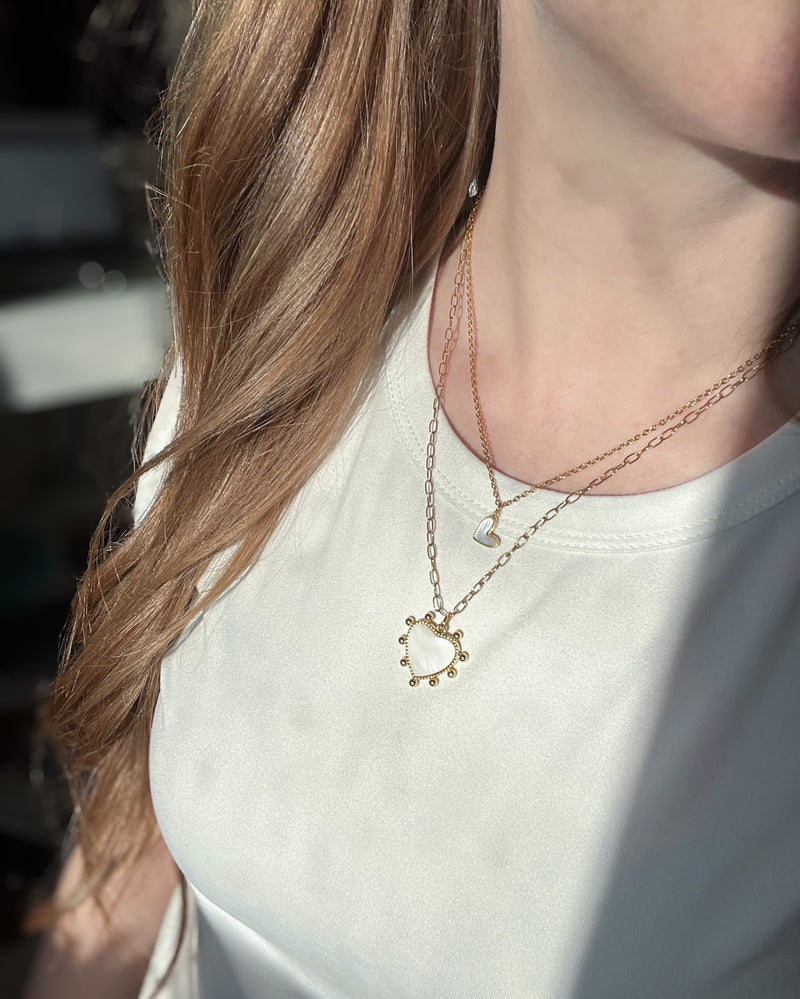 MILA | Mini Shell Heart Necklace