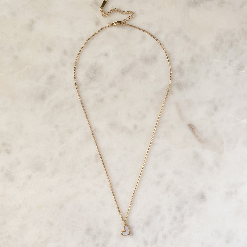 MILA | Mini Shell Heart Necklace