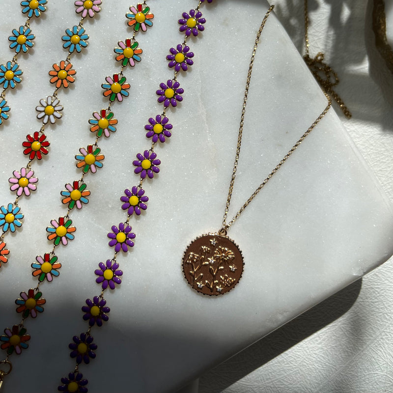 POSY | Wildflower Medallion Necklace