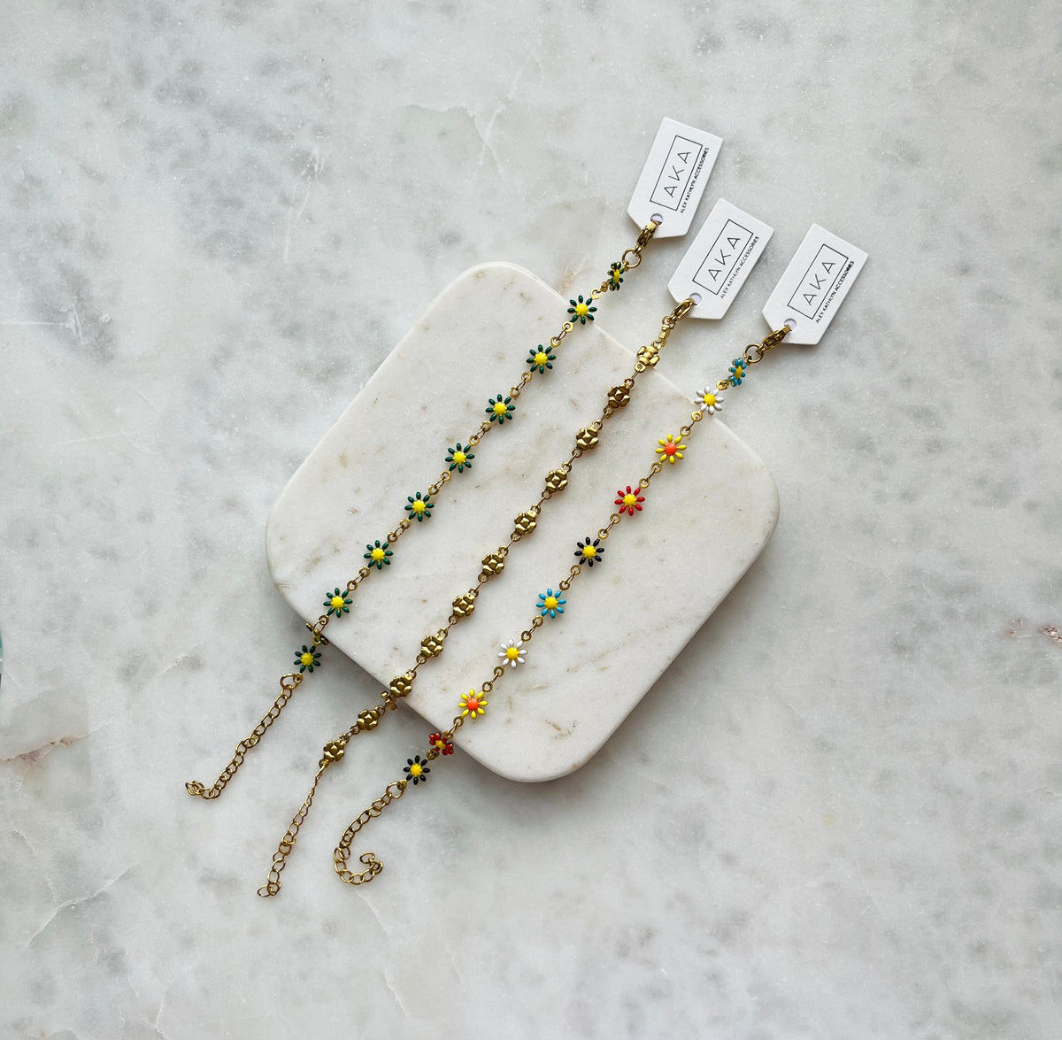 CHLOE | Colourful Daisy Chain Bracelet [LAST CHANCE]