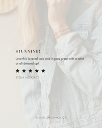 STELLA | Herringbone & Paperclip Chain Necklace