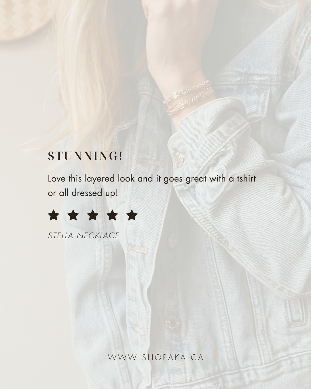 STELLA | Herringbone & Paperclip Chain Necklace