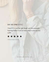 STELLA | Herringbone & Paperclip Chain Necklace