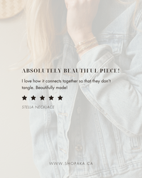 STELLA | Herringbone & Paperclip Chain Necklace