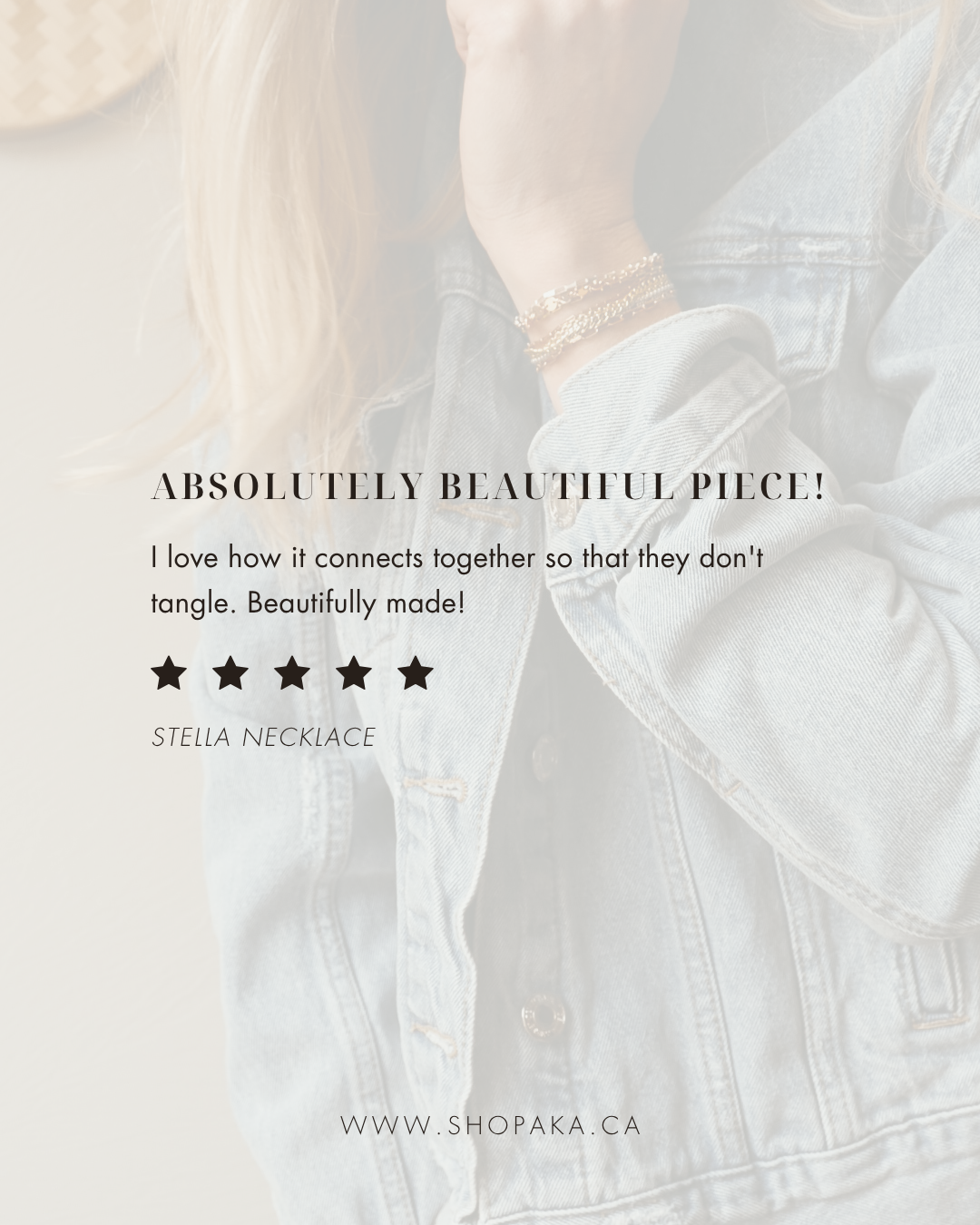 STELLA | Herringbone & Paperclip Chain Necklace