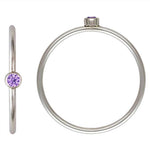 Sterling Silver Birthstone Stacking Rings [PRE ORDER]