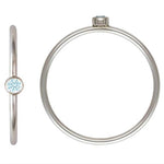 Sterling Silver Birthstone Stacking Rings [PRE ORDER]