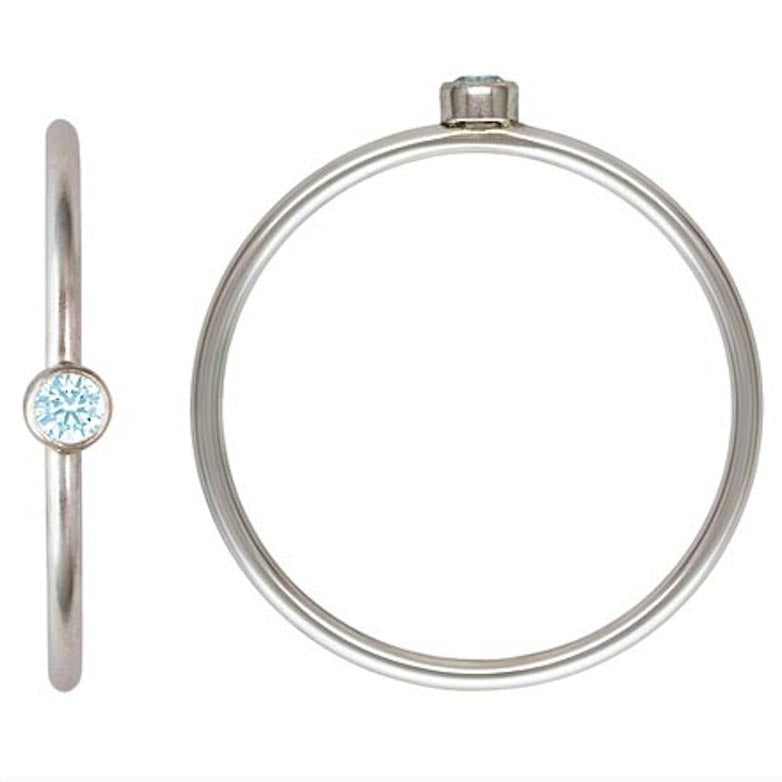 Sterling Silver Birthstone Stacking Rings [PRE ORDER]