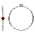 Sterling Silver Birthstone Stacking Rings [PRE ORDER]