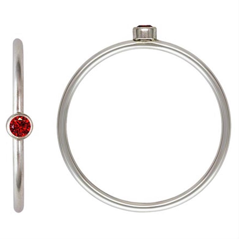 Sterling Silver Birthstone Stacking Rings [PRE ORDER]