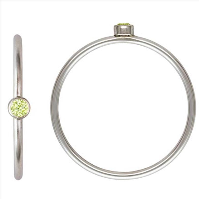 Sterling Silver Birthstone Stacking Rings [PRE ORDER]