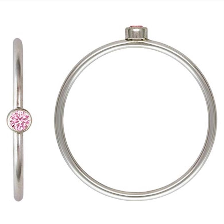 Sterling Silver Birthstone Stacking Rings [PRE ORDER]