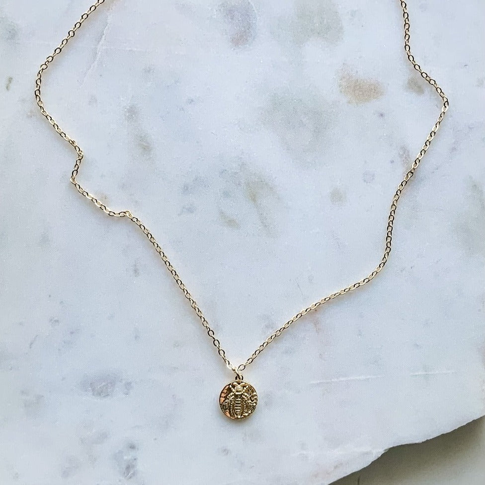 Bee Pendant Necklace [LAST CHANCE]
